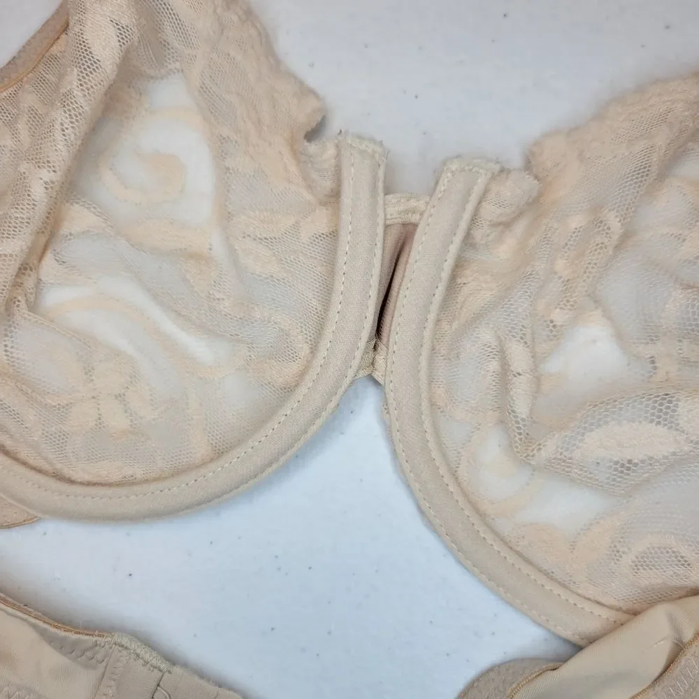 WACOAL 65560 Full Figure Halo Lace Full Coverage Underwire Bra Women's 36C